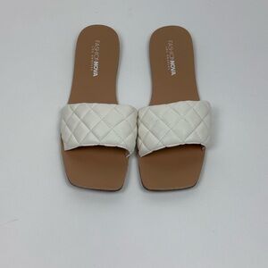 Fashion Nova Women's Unapologetic Flat Sandal